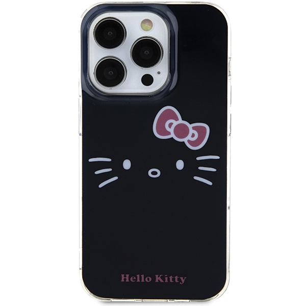 Чехол Hello Kitty для iPhone 13 / 13 Pro IML Kitty Face, черный