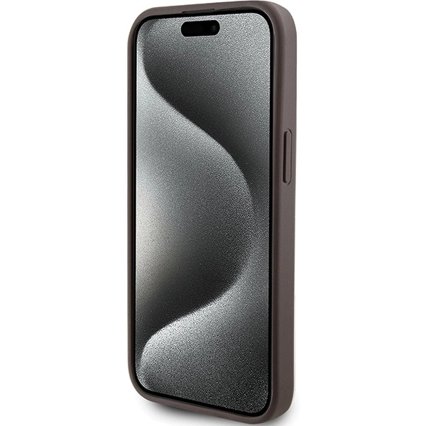Чехол Guess 4G Stripe Collection для iPhone 15 / 14 13 - коричневый