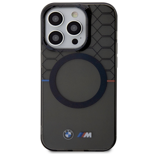 BMW iPhone 13 Pro Max vāciņš Pattern MagSafe, pelēks