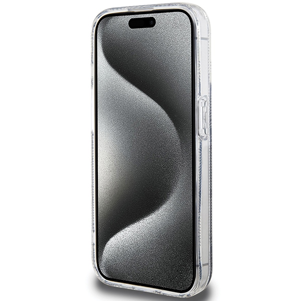 Guess iPhone 15 Pro vāciņš IML GCube MagSafe, melns