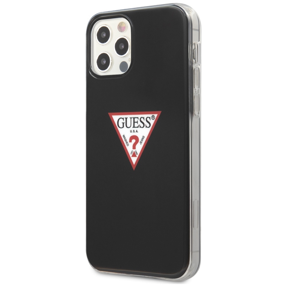 Guess iPhone 12 Pro Max Case Triangle Collection, Black