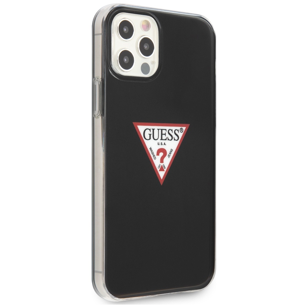 Guess iPhone 12 Pro Max Case Triangle Collection, Black