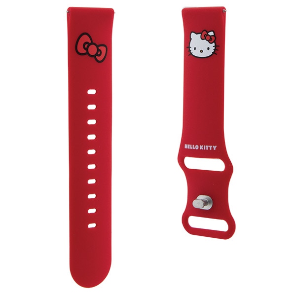 Hello Kitty Silicone Kitty Head универсальный ремешок для часов 22mm, красный