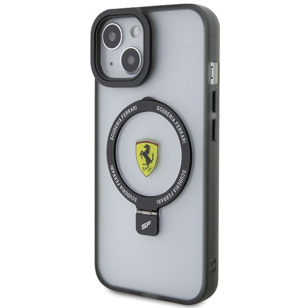 Ferrari iPhone 15 Plus / 14 Plus Case Ring Stand 2023 MagSafe, Transparent