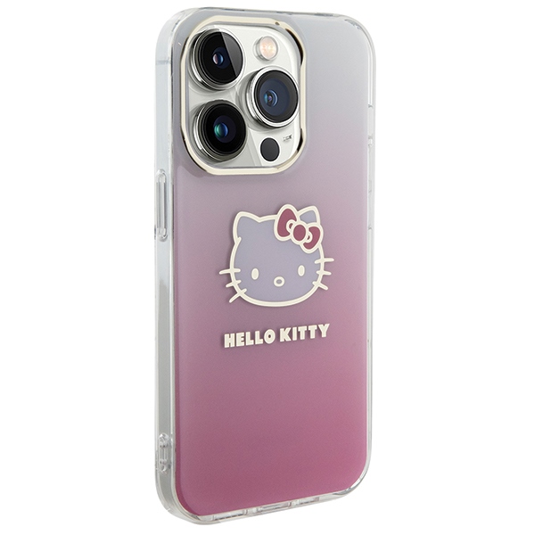 Hello Kitty iPhone 14 Pro Max Case IML Gradient Electrop Kitty Head, Pink