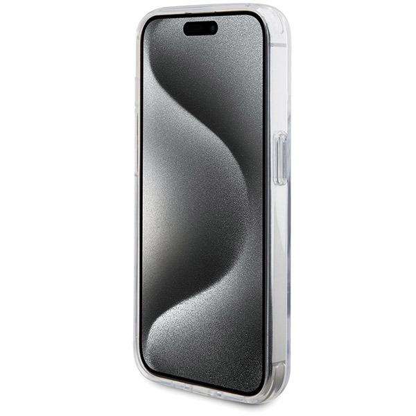 BMW iPhone 15 Pro Max vāciņš Ring Stand M Collection MagSafe, caurspīdīgs