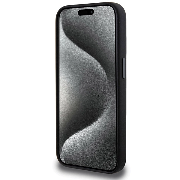 AMG Silicone Carbon Pattern MagSafe case for iPhone 15 Pro - black