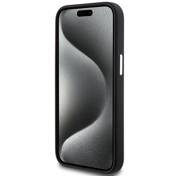 BMW iPhone 15 Plus / 14 Plus vāciņš Signature Liquid Silicone MagSafe, melns