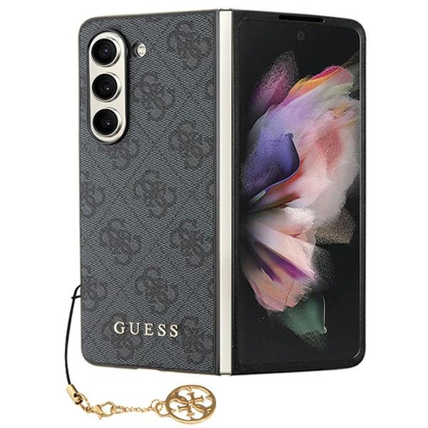 Guess GUHCZFD5GF4GGR F946 Z Fold5 серый/серый жесткий кейс 4G Charms Collection