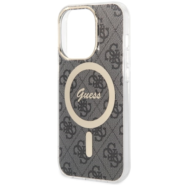 Guess iPhone 14 Pro vāciņš 4G MagSafe, melns