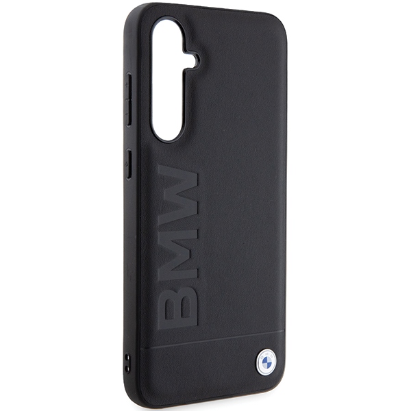 BMW Samsung Galaxy S23 FE Case Leather Hot Stamp, Black