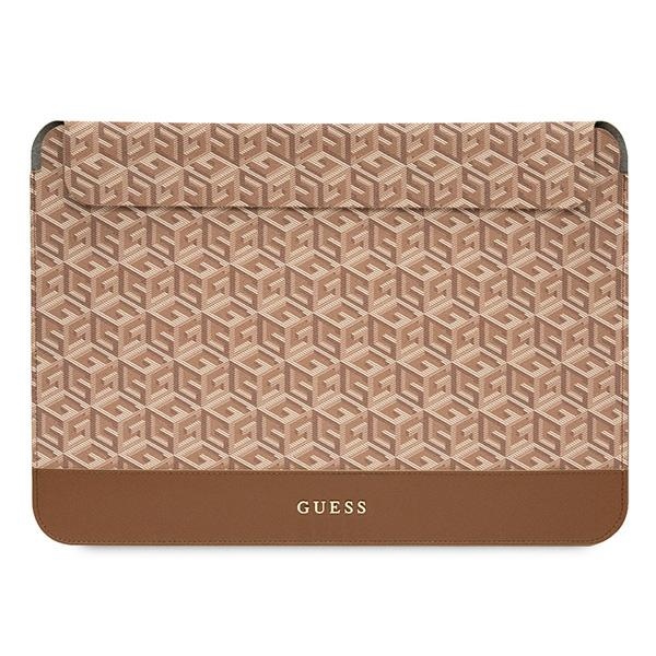 Guess klēpjdatora futrālis 16" GCube Stripes, brūns