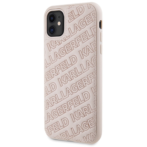 Чехол Karl Lagerfeld для iPhone 11 / XR Quilted K Pattern, розовый