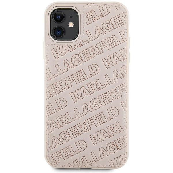 Чехол Karl Lagerfeld для iPhone 11 / XR Quilted K Pattern, розовый