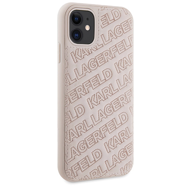Чехол Karl Lagerfeld для iPhone 11 / XR Quilted K Pattern, розовый