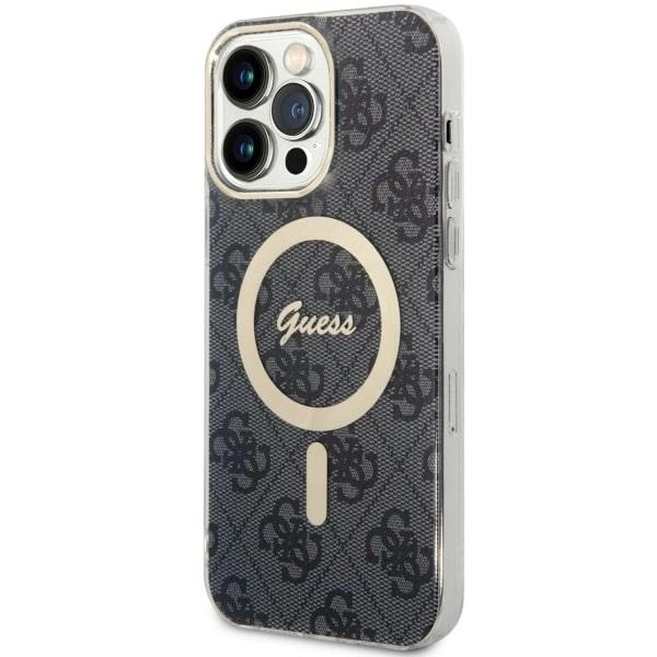 Apple iPhone 14 Pro Max 6.7'' Guess 4G MagSafe Case Cover, Black
