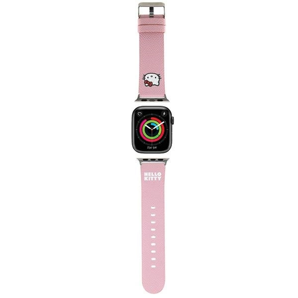 Ремешок Hello Kitty для Apple Watch 38/40/41mm Kitty Head, розовый