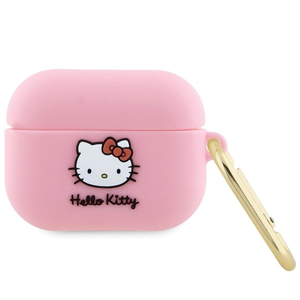 Hello Kitty AirPods Pro Case Silicone 3D Kitty Head, Pink