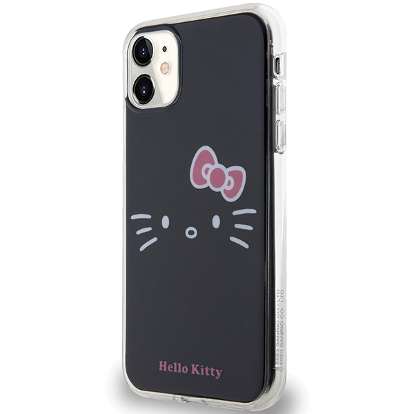 Чехол Hello Kitty для iPhone 11 / XR IML Kitty Face, черный