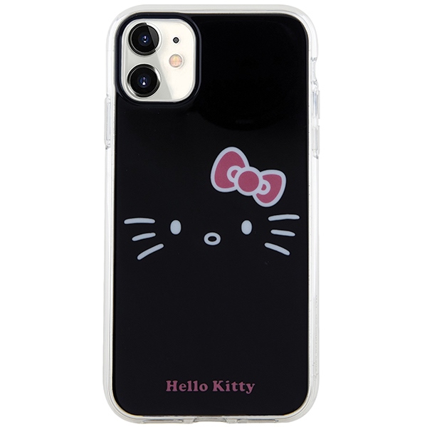 Чехол Hello Kitty для iPhone 11 / XR IML Kitty Face, черный