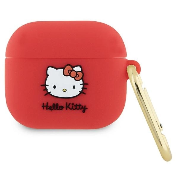 Hello Kitty AirPods 3 Case Silicone 3D Kitty Head, Fuchsia