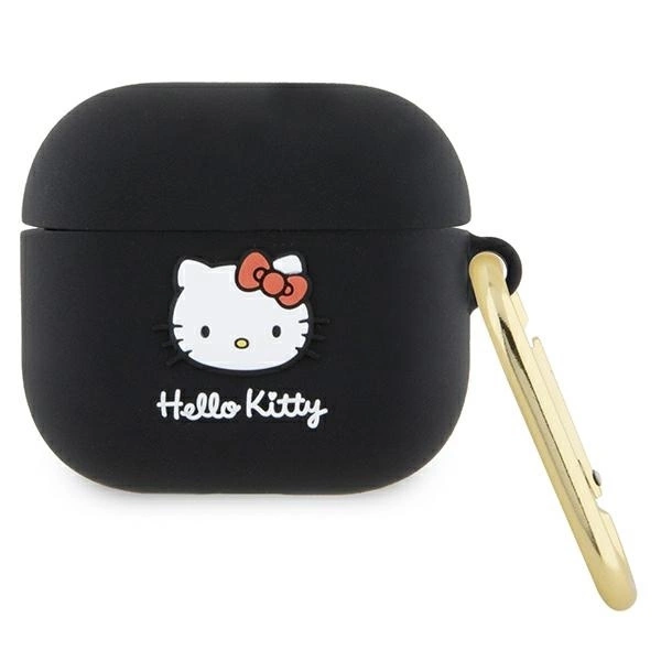 Hello Kitty AirPods 3 Case Silicone 3D Kitty Head, Black
