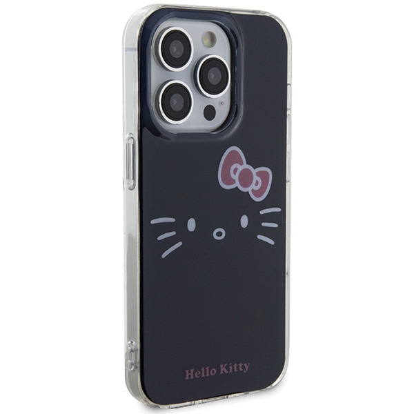Hello Kitty iPhone 14 Pro vāciņš IML Kitty Face, melns