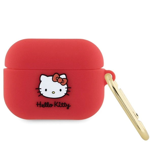 Hello Kitty AirPods Pro Case Silicone 3D Kitty Head, Fuchsia