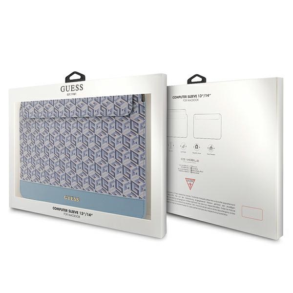 Guess Laptop Sleeve 14\" GCube Stripes, Blue