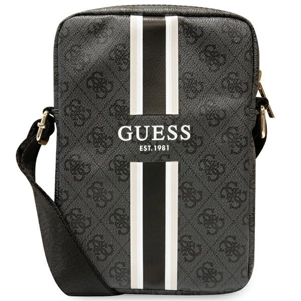 Guess 4G Stripes soma 8" planšetdatoram - melna | bag for tablet black