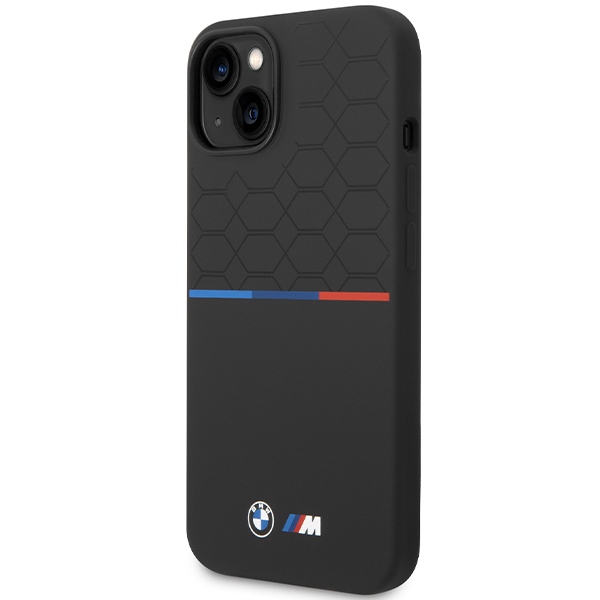 BMW M Silicone Pattern MagSafe Case for iPhone 15/14/13 - Black