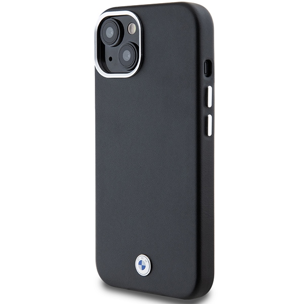 BMW iPhone 14 / 15 / 13 Case Signature Wrapped Metal MagSafe, Black