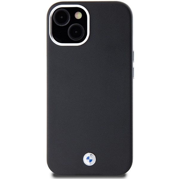 BMW iPhone 14 / 15 / 13 Case Signature Wrapped Metal MagSafe, Black