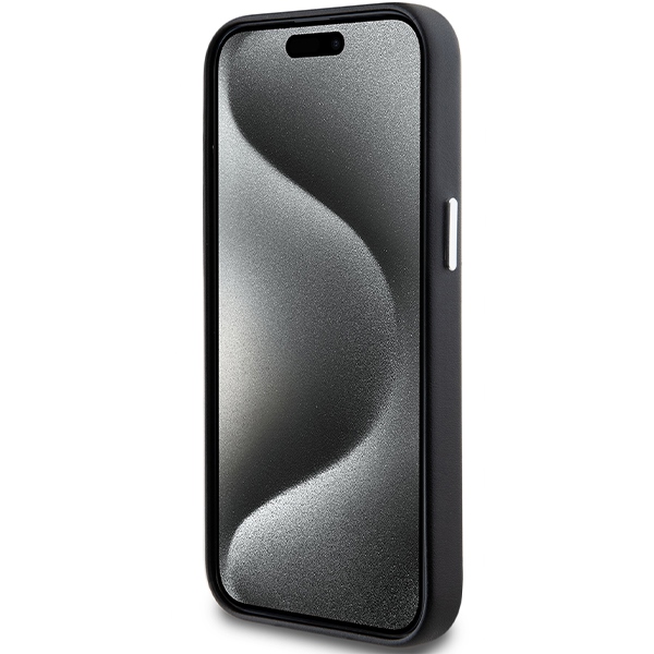 BMW iPhone 14 / 15 / 13 Case Signature Wrapped Metal MagSafe, Black