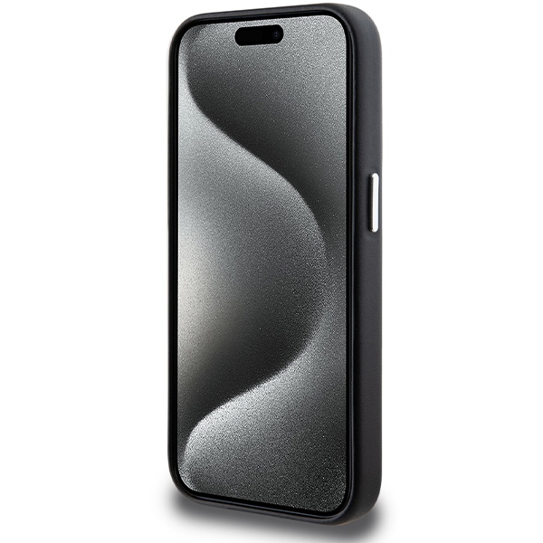 BMW iPhone 14 Pro чехол Signature Wrapped Metal MagSafe, черный