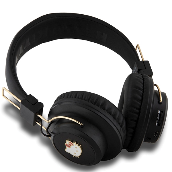 Накладные наушники Hello Kitty с металлическим логотипом Bluetooth -...