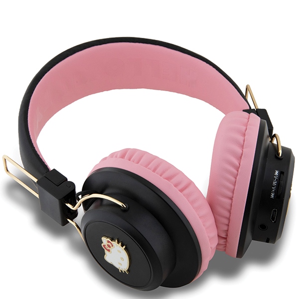 Накладные наушники Hello Kitty с металлическим логотипом Bluetooth -...