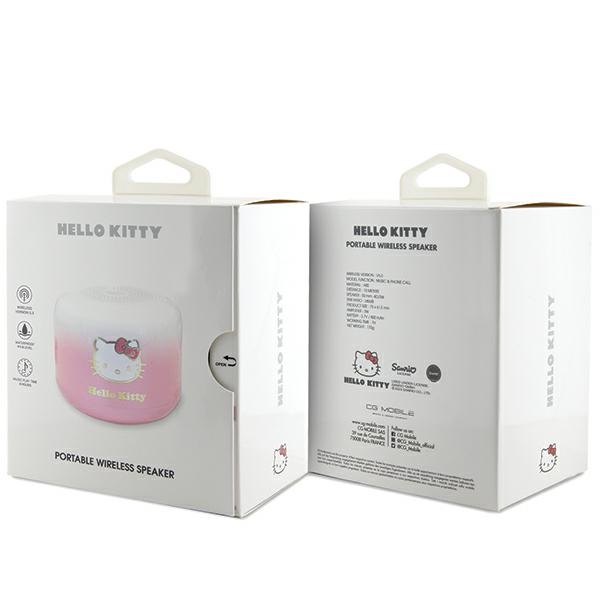 Bluetooth колонка Hello Kitty Electroplate Gradient, розовая
