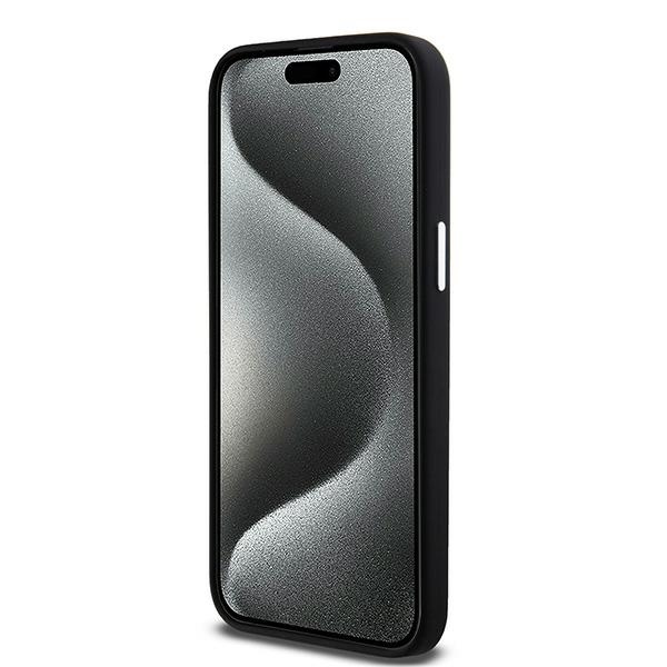 Apple iPhone 14 Pro Max 6.7\'\' DKNY Liquid Silicone Small Metal Logo MagSafe Case Cover, Black