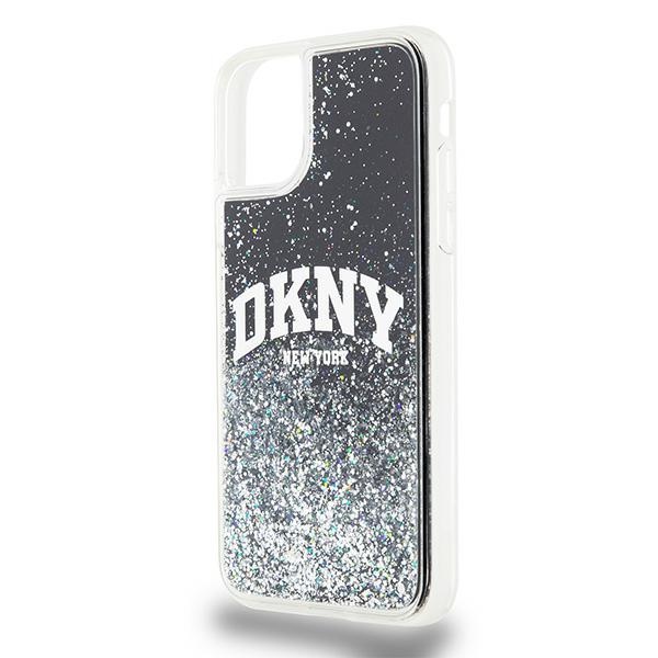 DKNY iPhone 11 / Xr Case Liquid Glitter Big Logo, Black