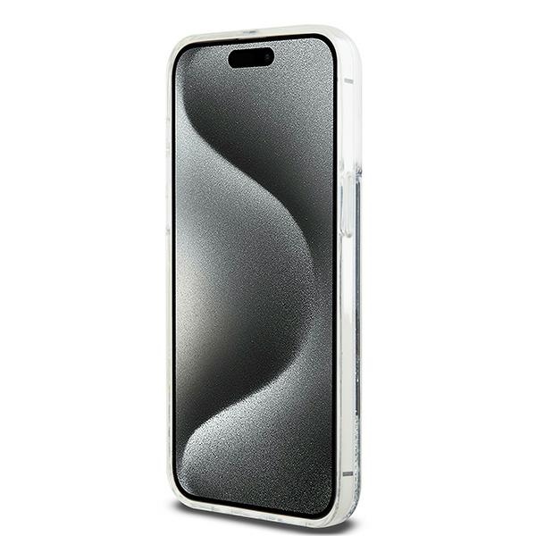 DKNY iPhone 13 Pro Max Case Liquid Glitter Big Logo, Black