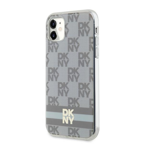 DKNY iPhone 11 / XR Case IML Checkered Mono Pattern MagSafe, Beige