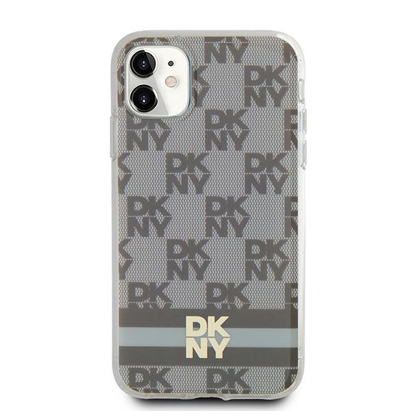 DKNY iPhone 11 / XR Case IML Checkered Mono Pattern MagSafe, Beige