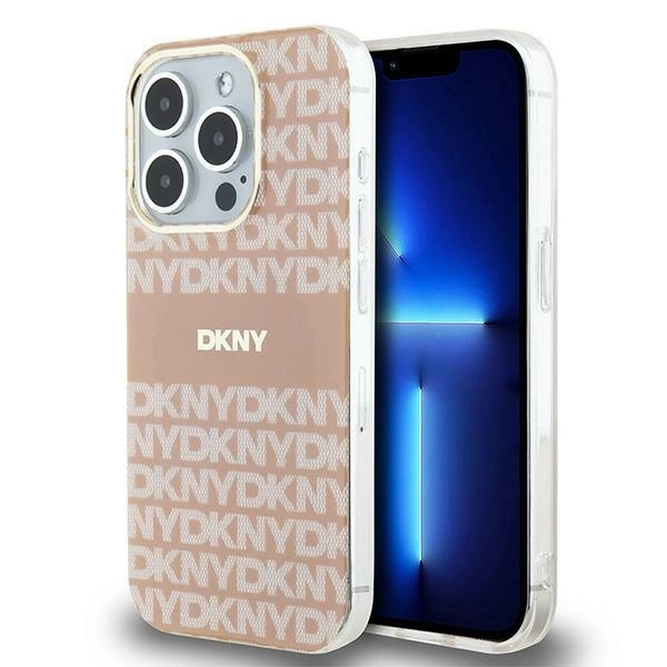 DKNY iPhone 13 / 13 Pro vāciņš IML Mono & Stripe MagSafe, rozā