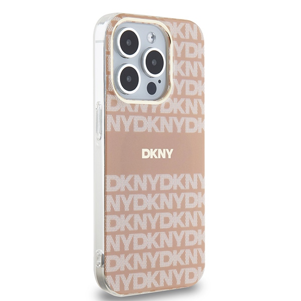 DKNY iPhone 14 Pro vāciņš IML Mono & Stripe MagSafe, rozā