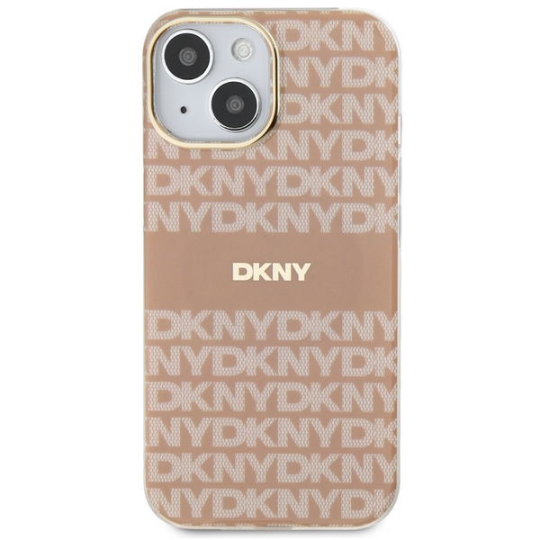 DKNY iPhone 15 / 14 / 13 Case IML Mono & Stripe MagSafe, Pink