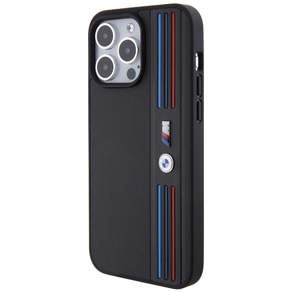 BMW Tricolor M Collection case for iPhone 15 Pro Max - black