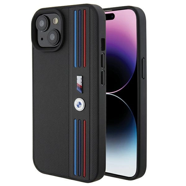 BMW Tricolor M Collection korpuss iPhone 15 - melns | case for black
