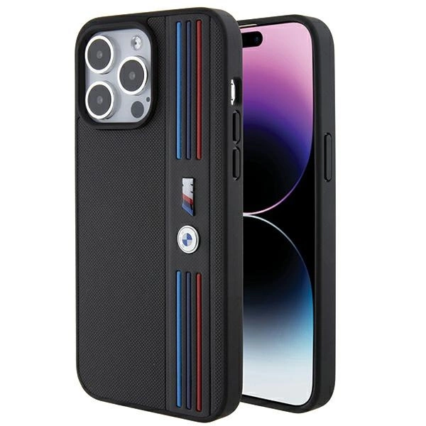 BMW Tricolor M Collection korpuss iPhone 15 Pro - melns | case for black