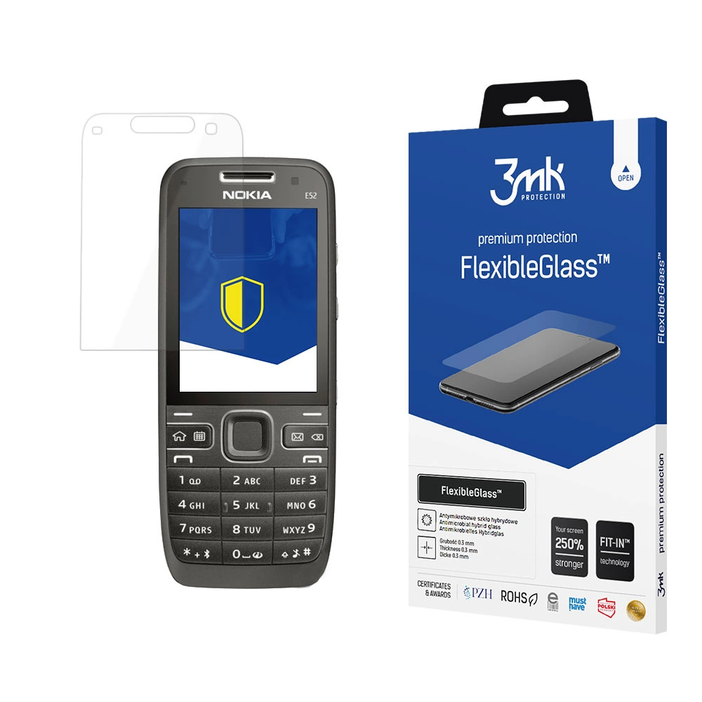 Nokia E52 3MK Flexibleglass Tempered Glass Screen Protector